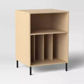 Metal and Wood Record Player Stand Natural - Room Essentials™