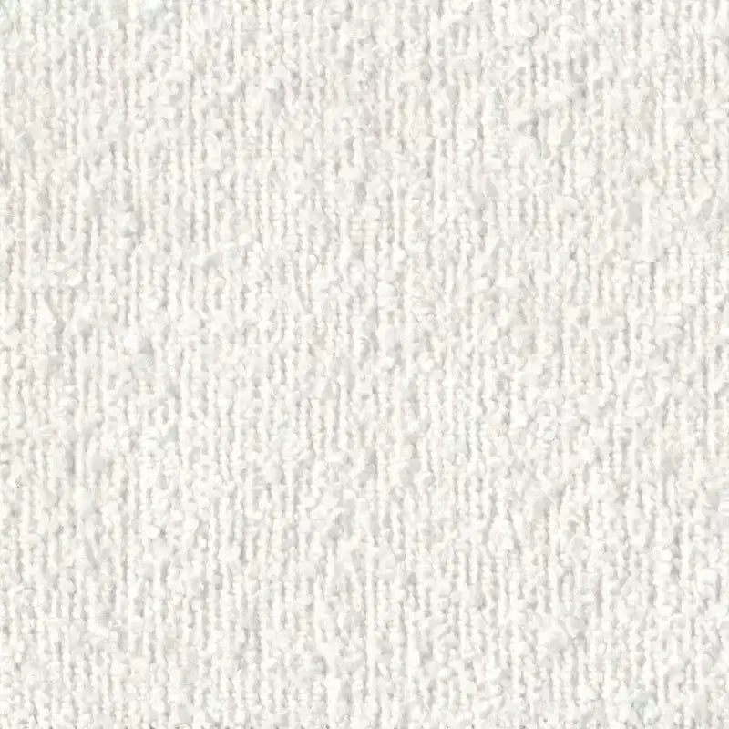 Banc rembourré en Boucle avec Base en Bois Crème : Finition Noyer Mi-ton, Forme Rectangulaire, Revêtement en Polyester