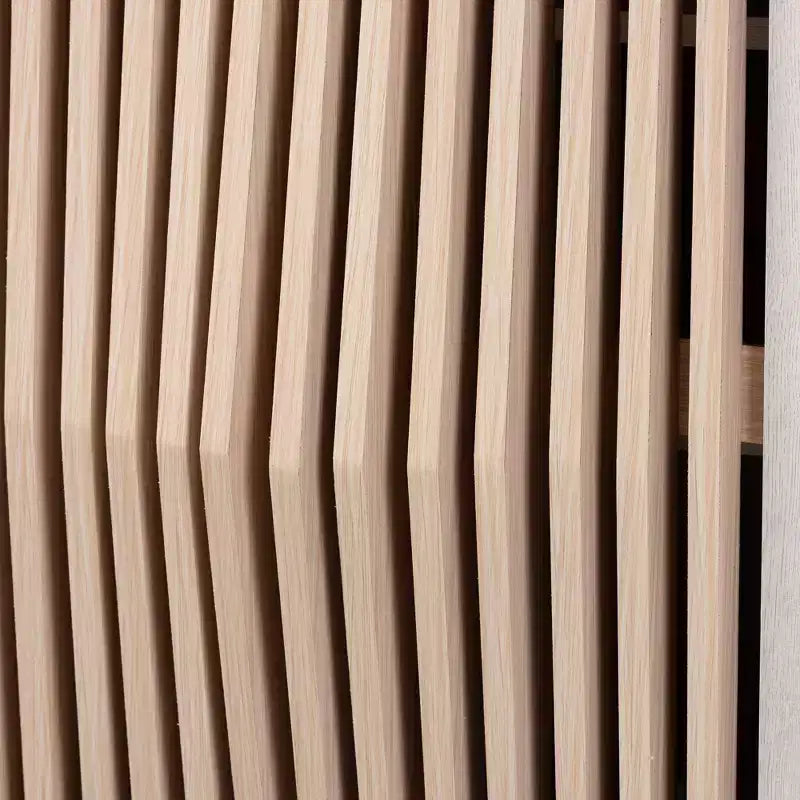 Armoire de rangement à 2 portes Simona Wood : Design Mid-Century, 4 étagères, Pieds inclinés