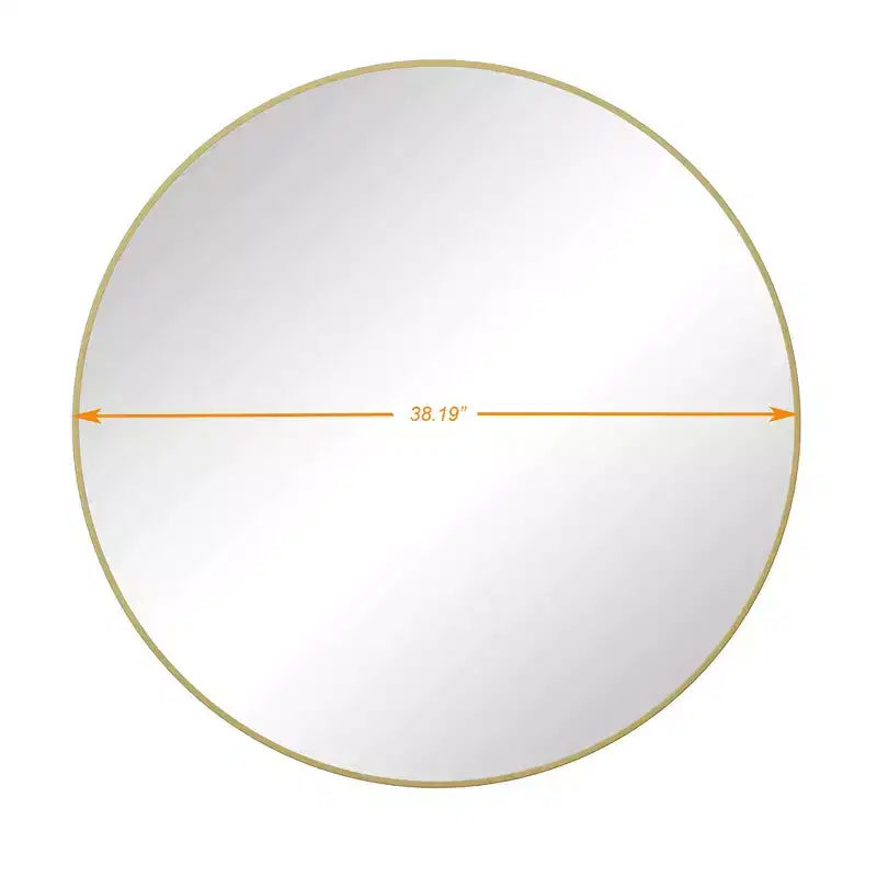 Miroir mural, 39 pouces/42 pouces circulaire, décor de maison, miroir encadré en métal style ferme, miroirs de courtoisie ronds