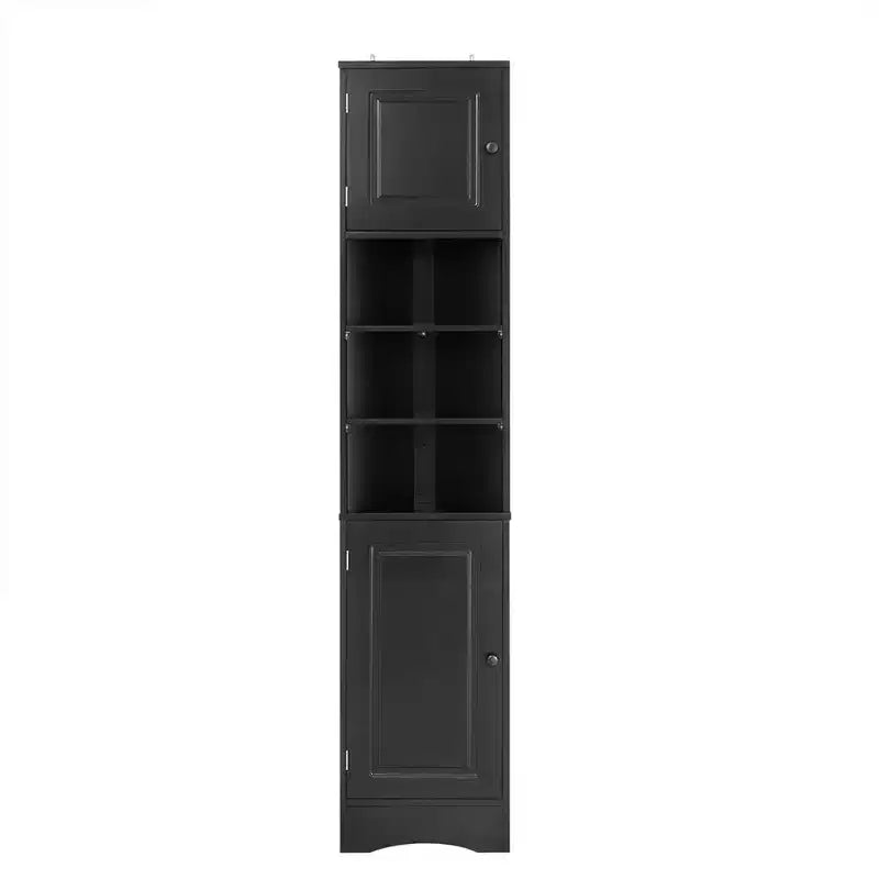 Meuble d'angle de salle de bain haut de 67 pouces, meuble de rangement au sol autoportant avec étagères réglables, organisateur de placard étroit pour salle de bain, cuisine, salon